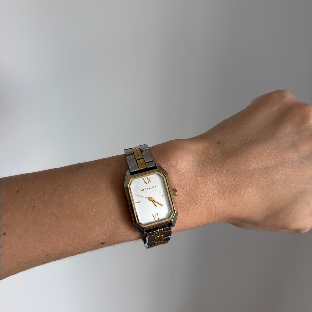 Anne Klein Gold and Silver Watch